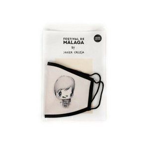 JAVIER CALLEJA FESTIVAL DE MALAGA 'IT WAS OK' FACE MASK LE OF 250 SIGNED